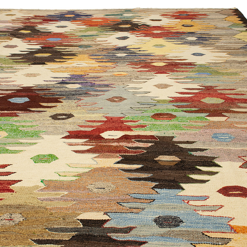 Yeni Kök Boya El Dokuma Kilim - 418 cm x 448 cm - K0093258