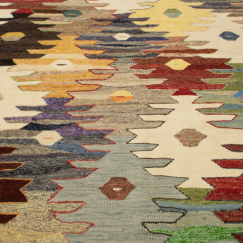 Yeni Kök Boya El Dokuma Kilim - 418 cm x 448 cm - K0093258