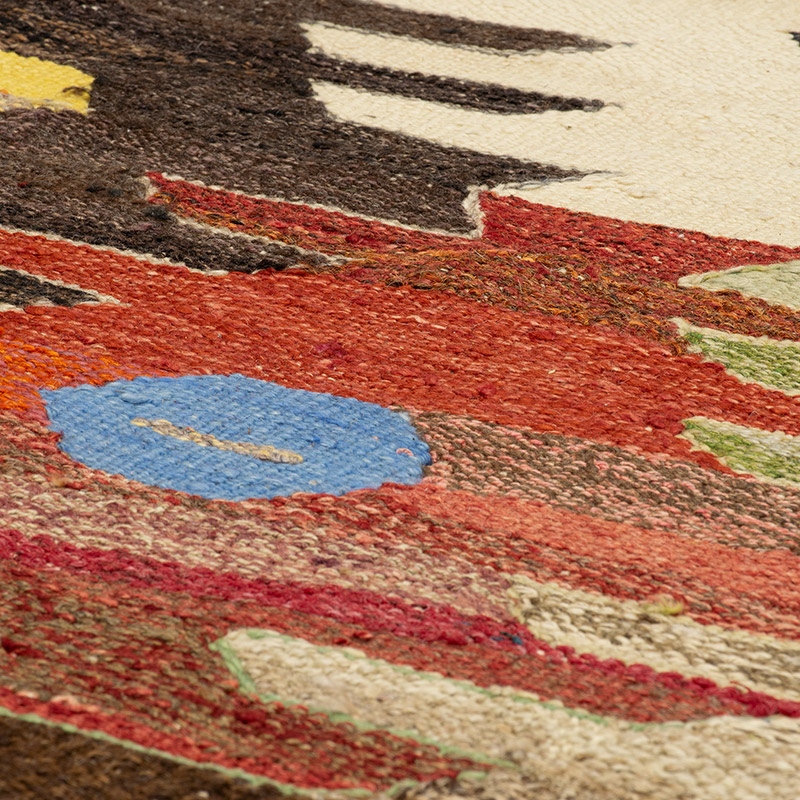 Yeni Kök Boya El Dokuma Kilim - 418 cm x 448 cm - K0093258