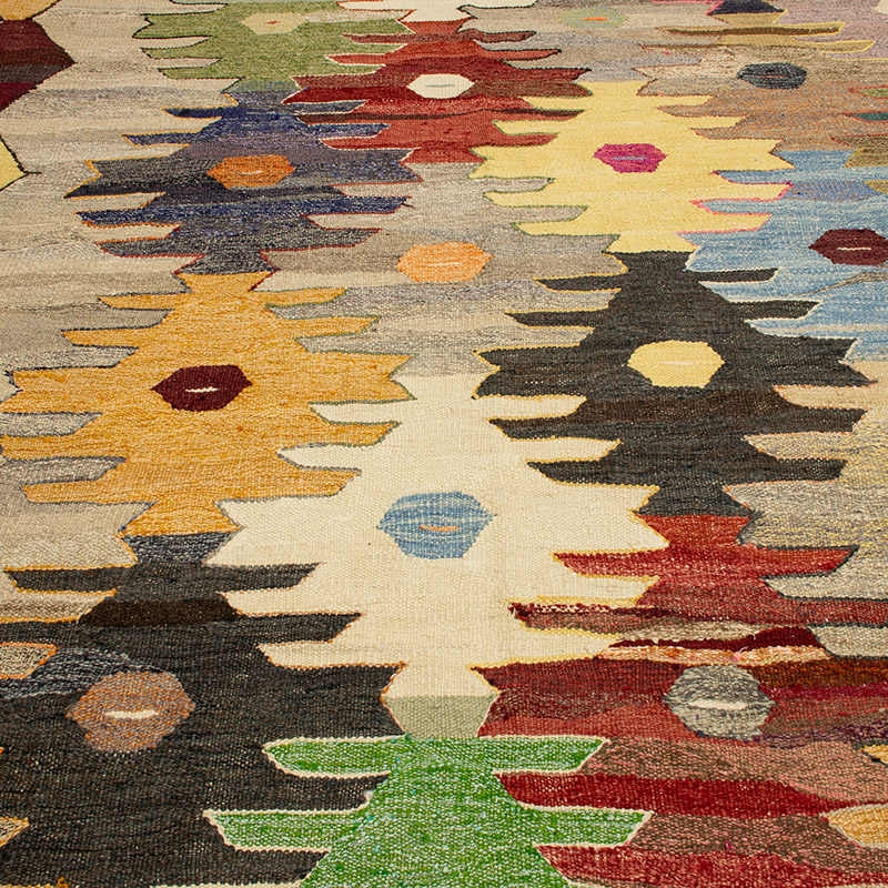 Yeni Kök Boya El Dokuma Kilim - 418 cm x 448 cm - K0093258