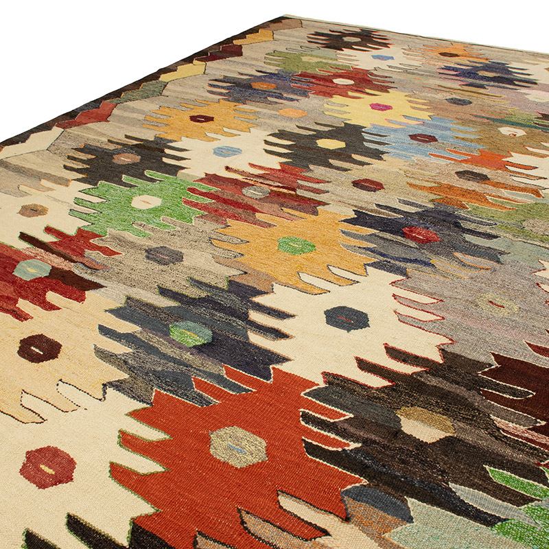Yeni Kök Boya El Dokuma Kilim - 418 cm x 448 cm - K0093258