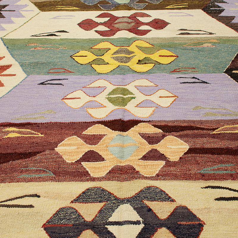 Yeni Kök Boya El Dokuma Kilim - 413 cm x 458 cm - K0093259