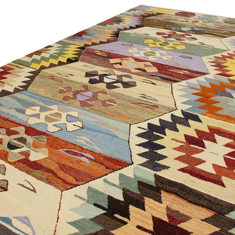 Yeni Kök Boya El Dokuma Kilim - 413 cm x 458 cm - K0093259