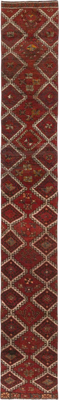 Vintage Turkish Runner Rug - 2' 8" x 18' 9" (32" x 225")