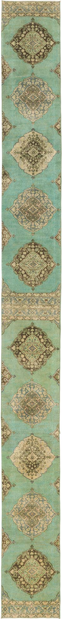 Alfombra Turca Vintage de Pasillo - 73 cm x 760 cm