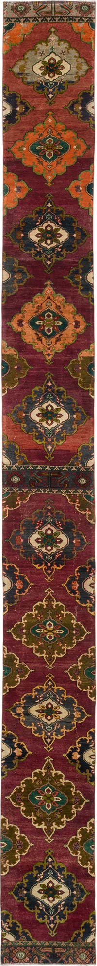 Vintage Turkish Runner Rug - 2' 5" x 24' 8" (29" x 296")