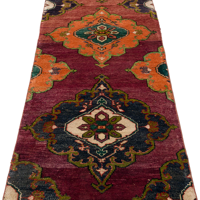 Vintage Turkish Runner Rug - 2' 5" x 24' 8" (29" x 296") - K0093267