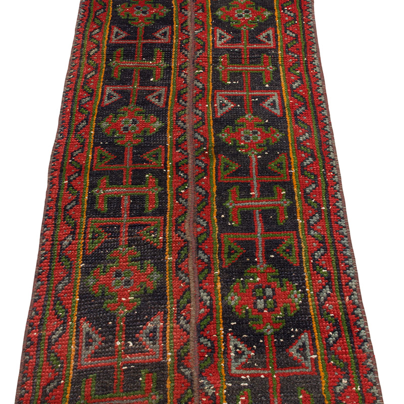 Vintage Turkish Runner Rug - 1' 10" x 18' 6" (22" x 222") - K0093268