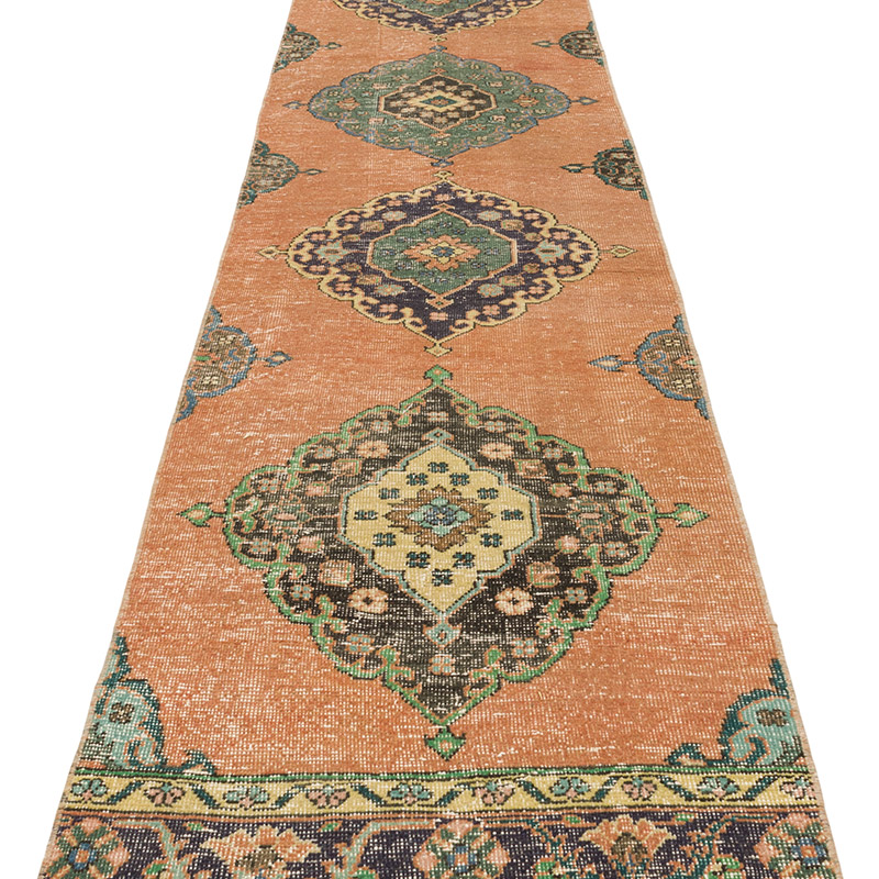 Vintage Turkish Runner Rug - 2' 4" x 25' 11" (28" x 311") - K0093270