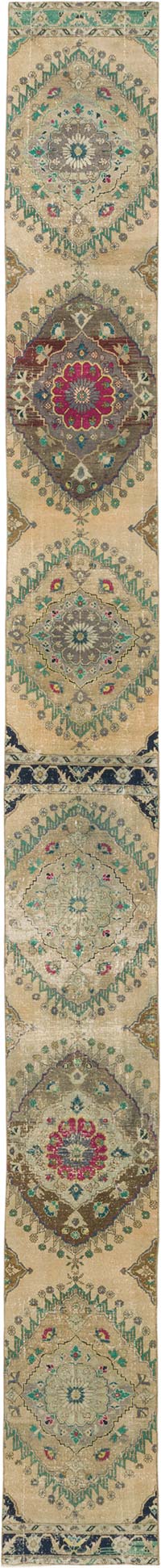 Alfombra Turca Vintage de Pasillo - 70 cm x 717 cm