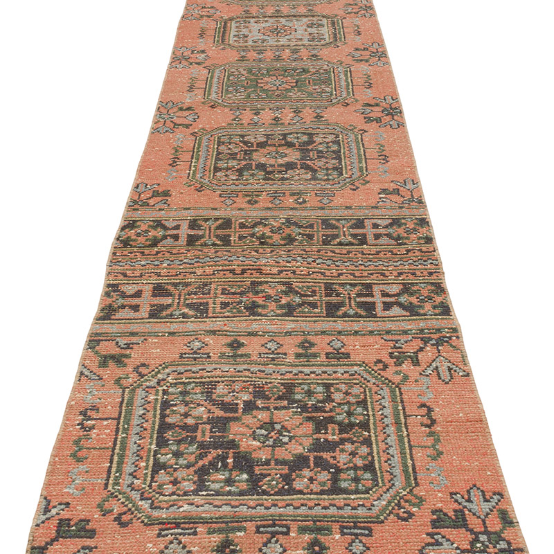 Vintage Turkish Runner Rug - 2' 4" x 21' 5" (28" x 257") - K0093292