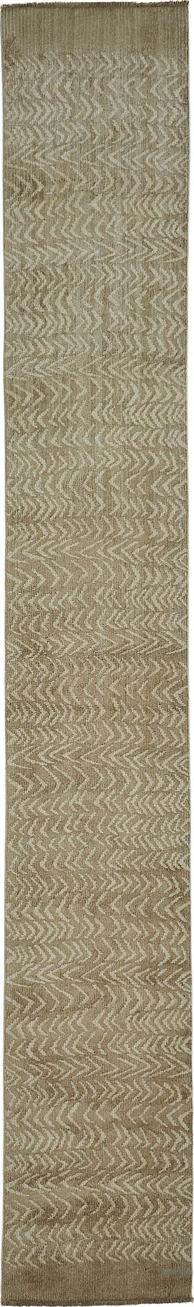 New Contemporary Hand-Knotted Runner