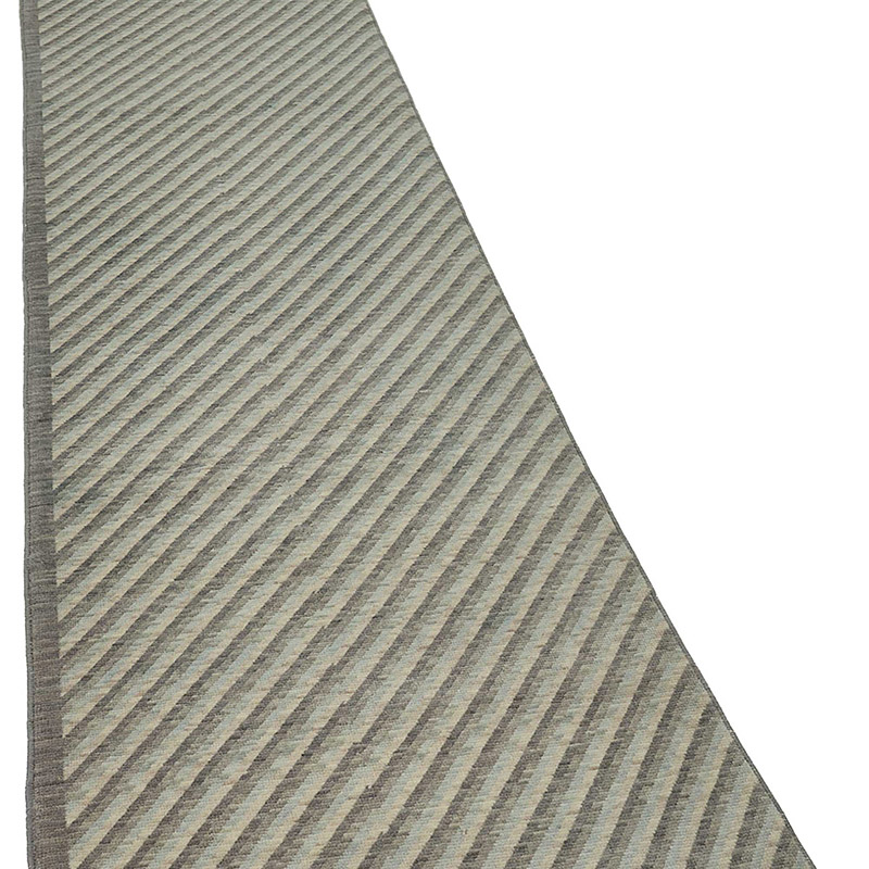 New Contemporary Hand-Knotted Runner - K0093332
