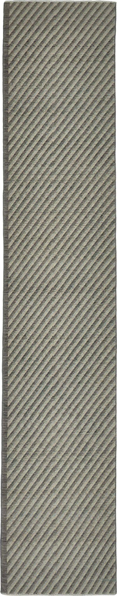New Contemporary Hand-Knotted Runner