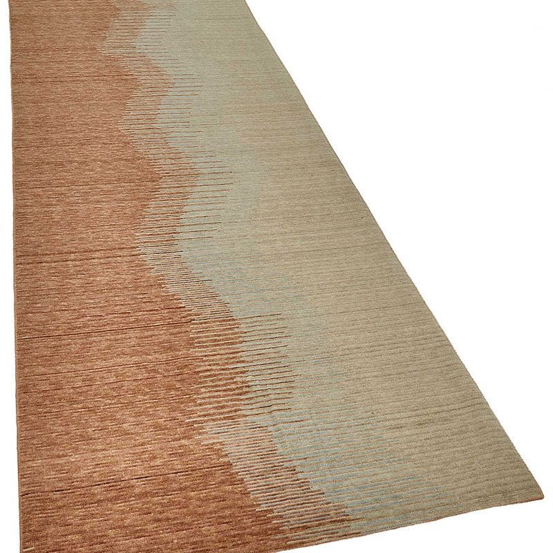 New Contemporary Hand-Knotted Runner - K0093333