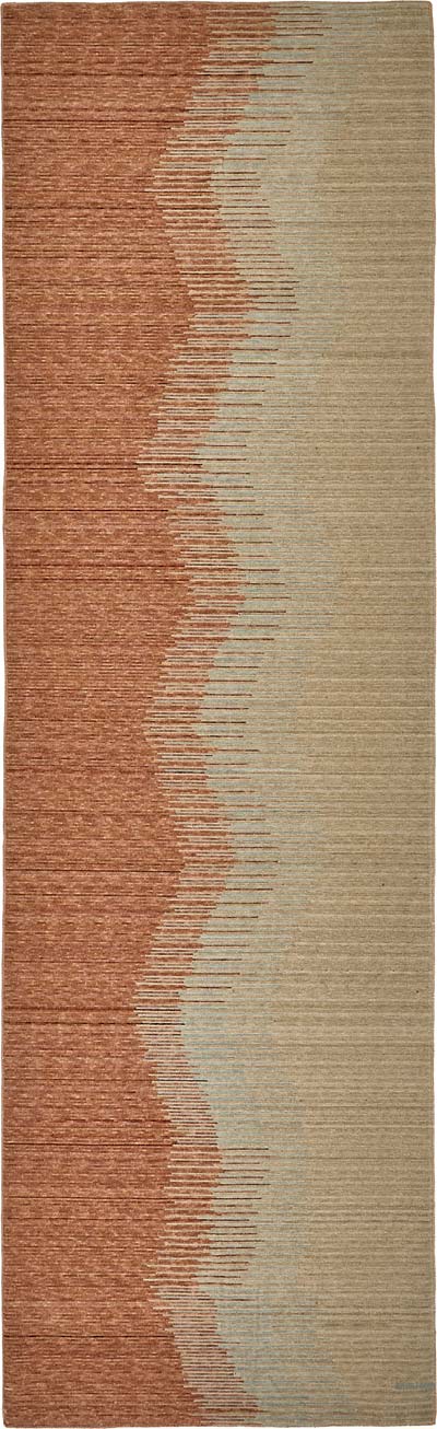 New Contemporary Hand-Knotted Runner