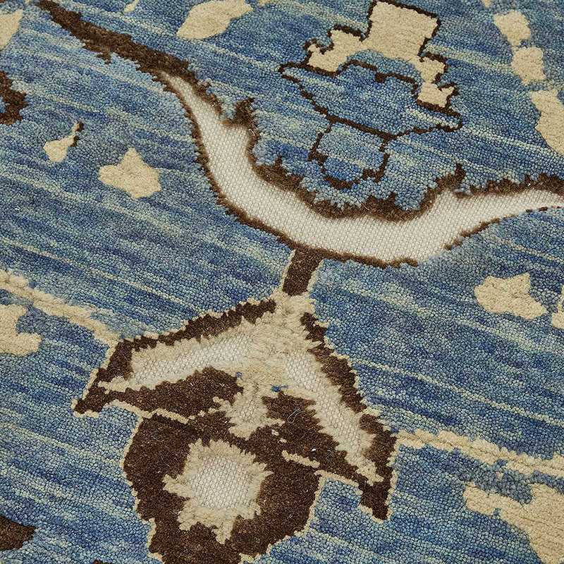 New Hand Knotted Oushak Inspired Runner - K0093334