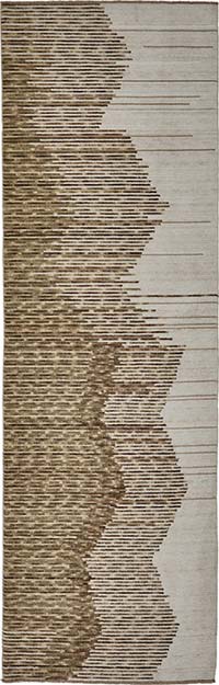 New Contemporary Hand-Knotted Runner