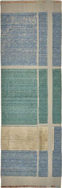 New Contemporary Hand-Knotted Runner