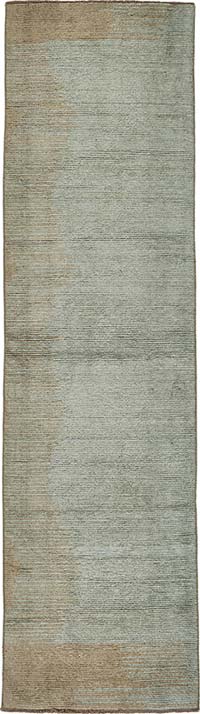 New Contemporary Hand-Knotted Runner