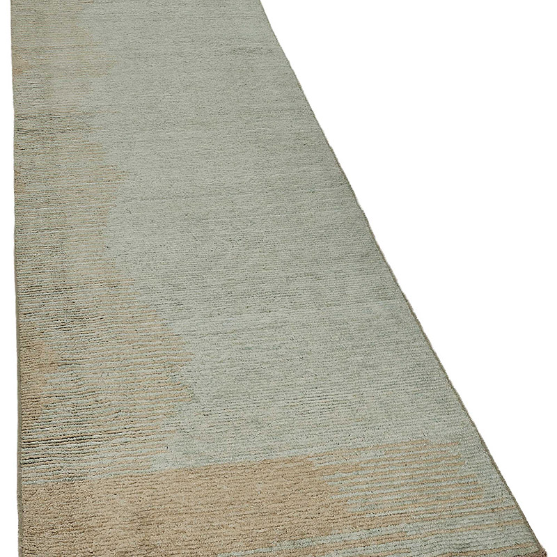 New Contemporary Hand-Knotted Runner - K0093339