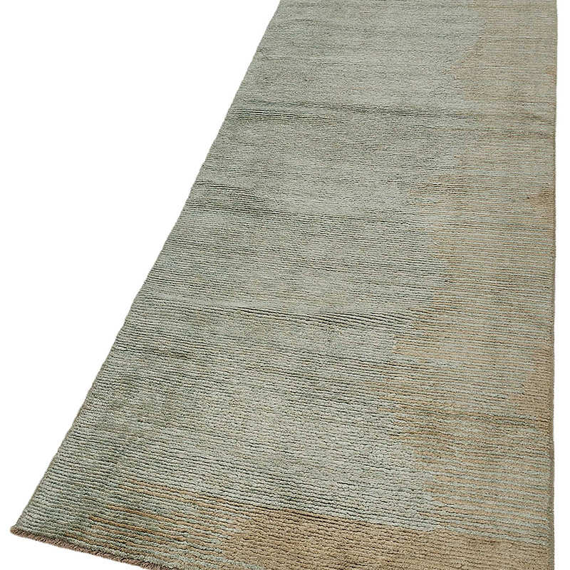 New Contemporary Hand-Knotted Runner - K0093339