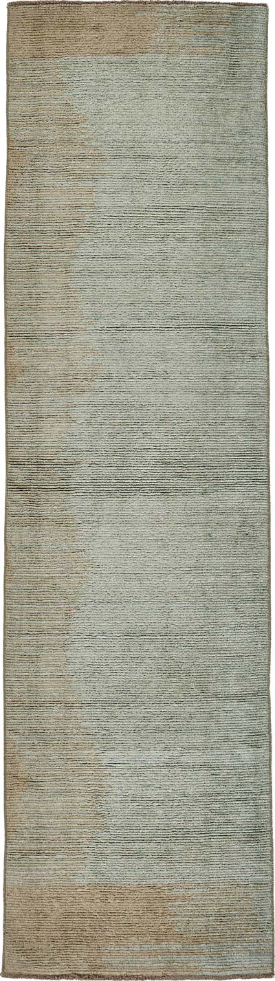 New Contemporary Hand-Knotted Runner