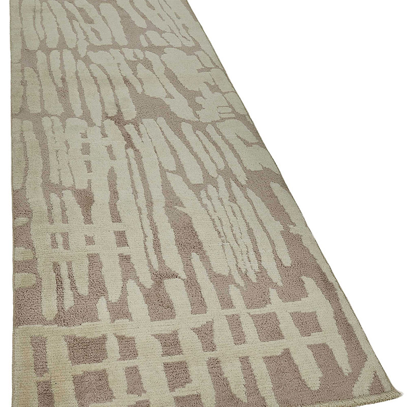 New Contemporary Hand-Knotted Runner - K0093340
