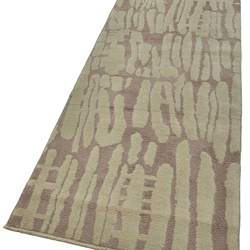 New Contemporary Hand-Knotted Runner - K0093340