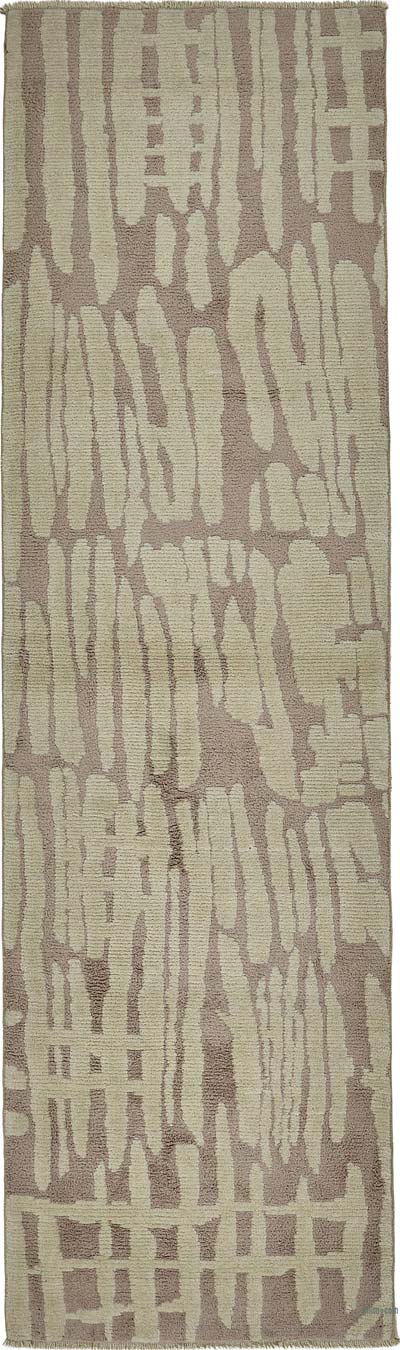 New Contemporary Hand-Knotted Runner