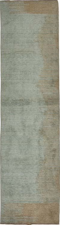 New Contemporary Hand-Knotted Runner