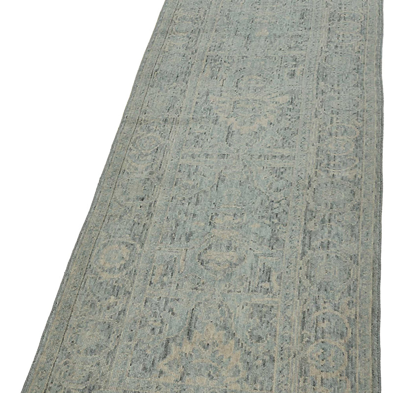 New Hand Knotted Oushak Inspired Runner - K0093343