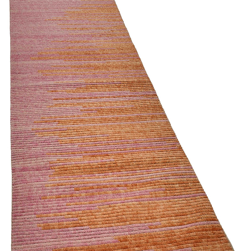 New Contemporary Hand-Knotted Runner - K0093345