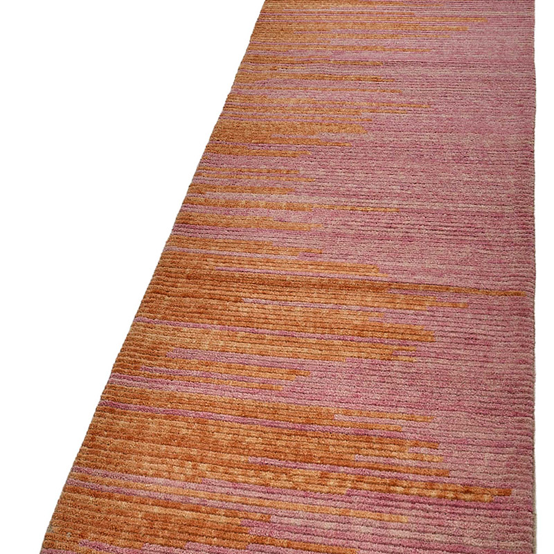 New Contemporary Hand-Knotted Runner - K0093345