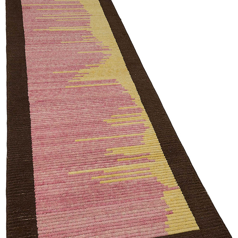 New Contemporary Hand-Knotted Runner - K0093346