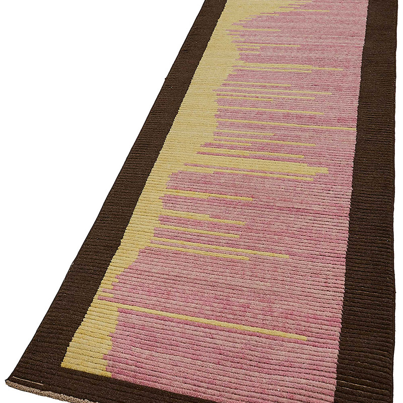 New Contemporary Hand-Knotted Runner - K0093346