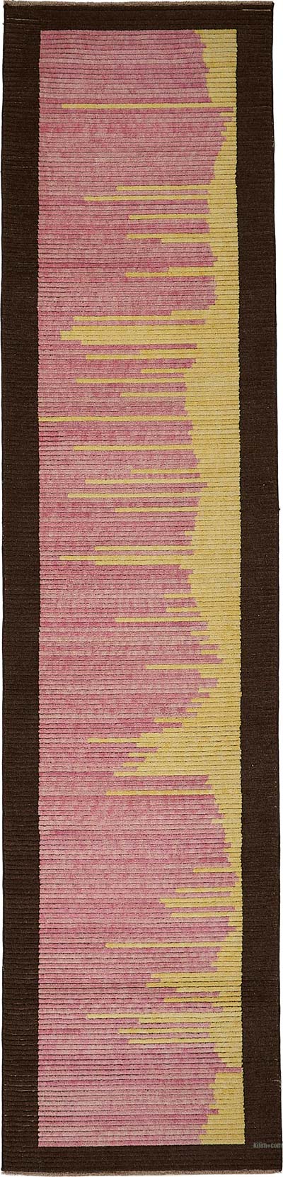 New Contemporary Hand-Knotted Runner