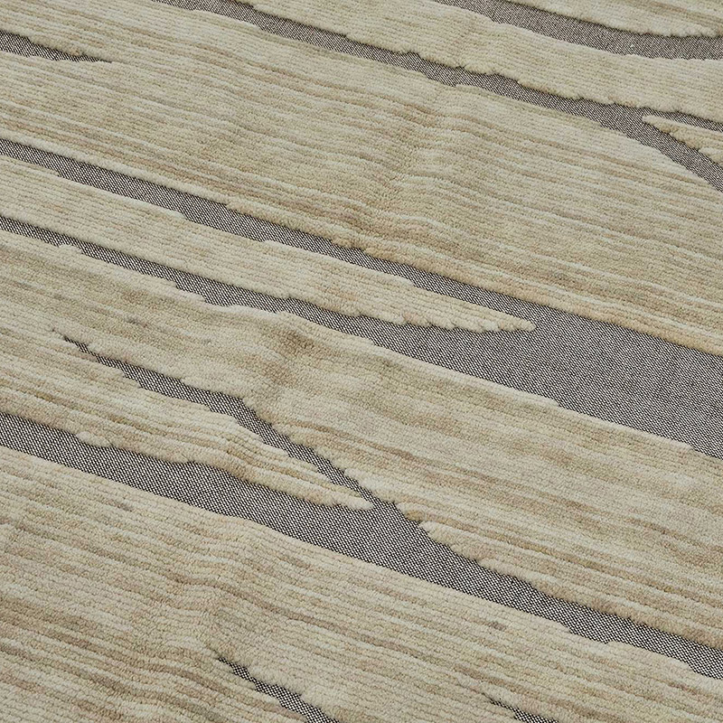 Nueva Alfombra Anudada a Mano - K0093348