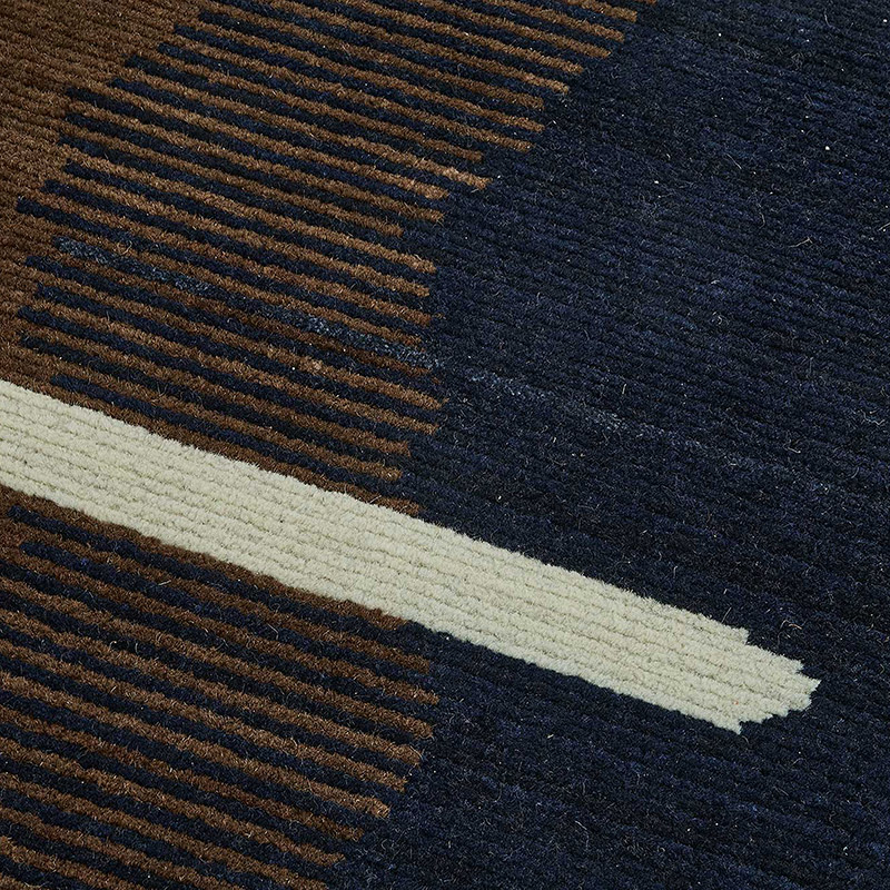 New Contemporary Hand-Knotted Runner - K0093349