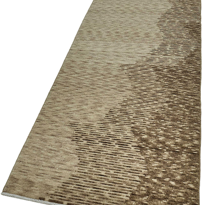 New Contemporary Hand-Knotted Runner - K0093350