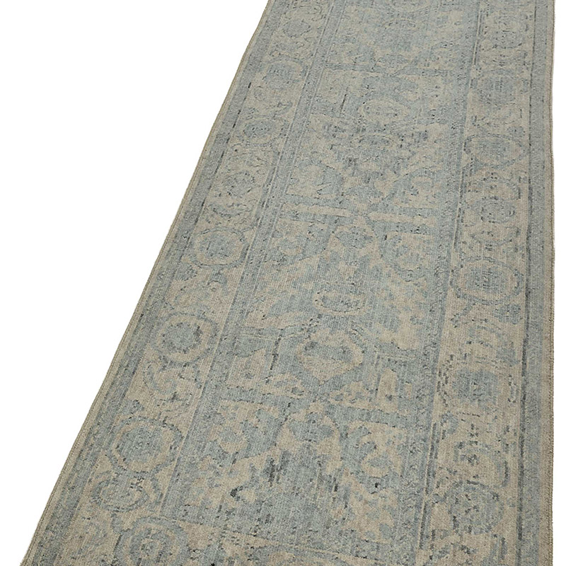 New Hand Knotted Oushak Inspired Runner - K0093351