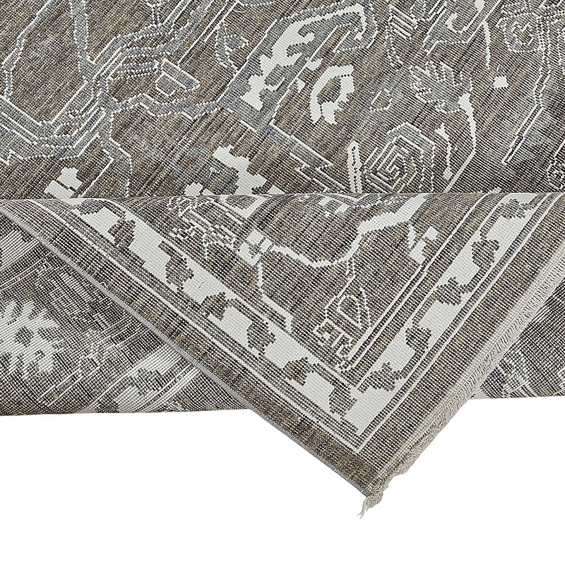 Alfombra Nueva Anudada a Mano de Inspiración Oushak - K0093352