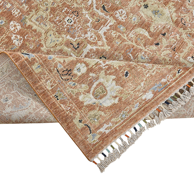 New Hand Knotted Oushak Inspired Rug - K0093354