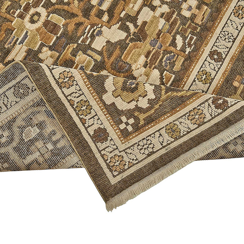New Hand Knotted Oushak Inspired Rug - K0093356