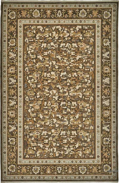New Hand Knotted Oushak Inspired Rug