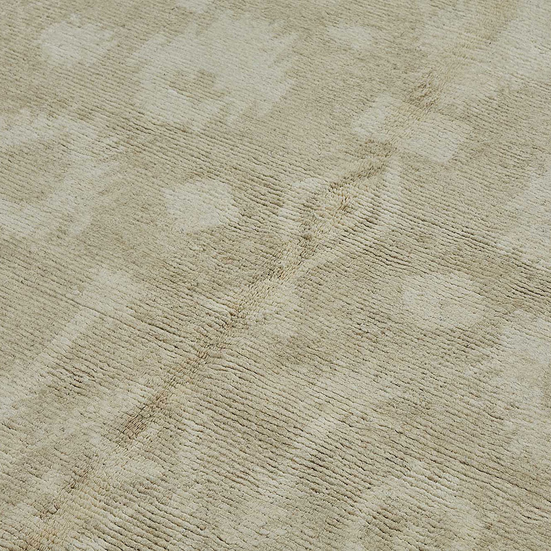 Alfombra Nueva Anudada a Mano de Inspiración Oushak - K0093364
