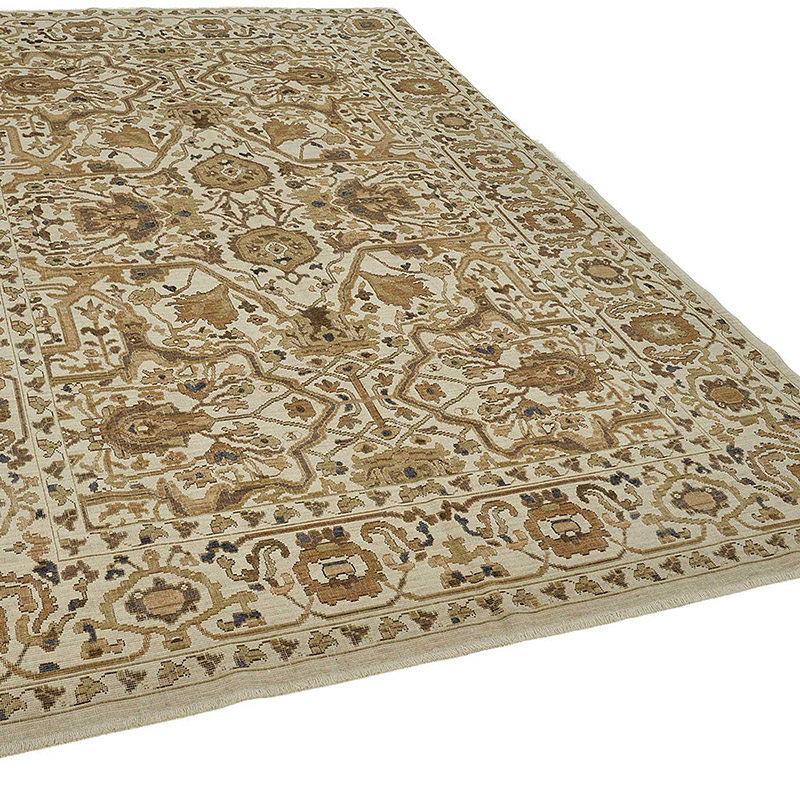 Alfombra Nueva Anudada a Mano de Inspiración Oushak - K0093370
