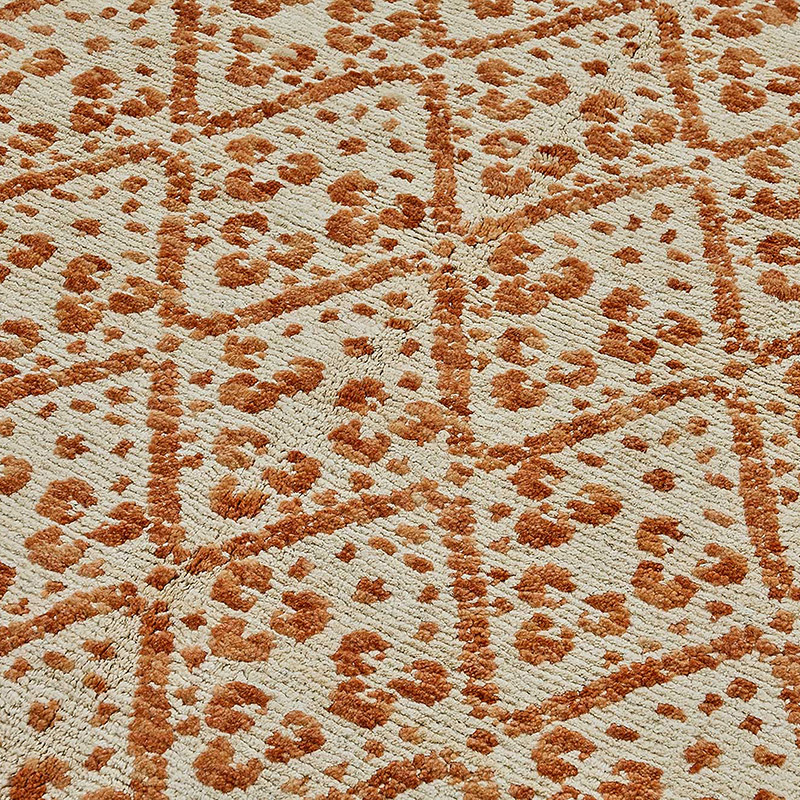 Alfombra Nueva Anudada a Mano de Inspiración Oushak - K0093371