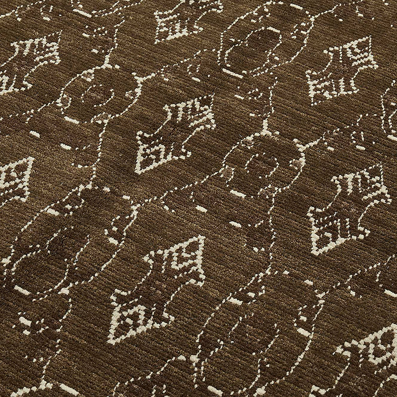 Alfombra Nueva Anudada a Mano de Inspiración Oushak - K0093373