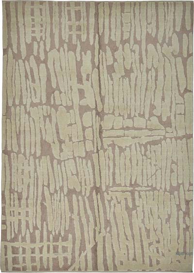 New Contemporary Hand-Knotted Rug